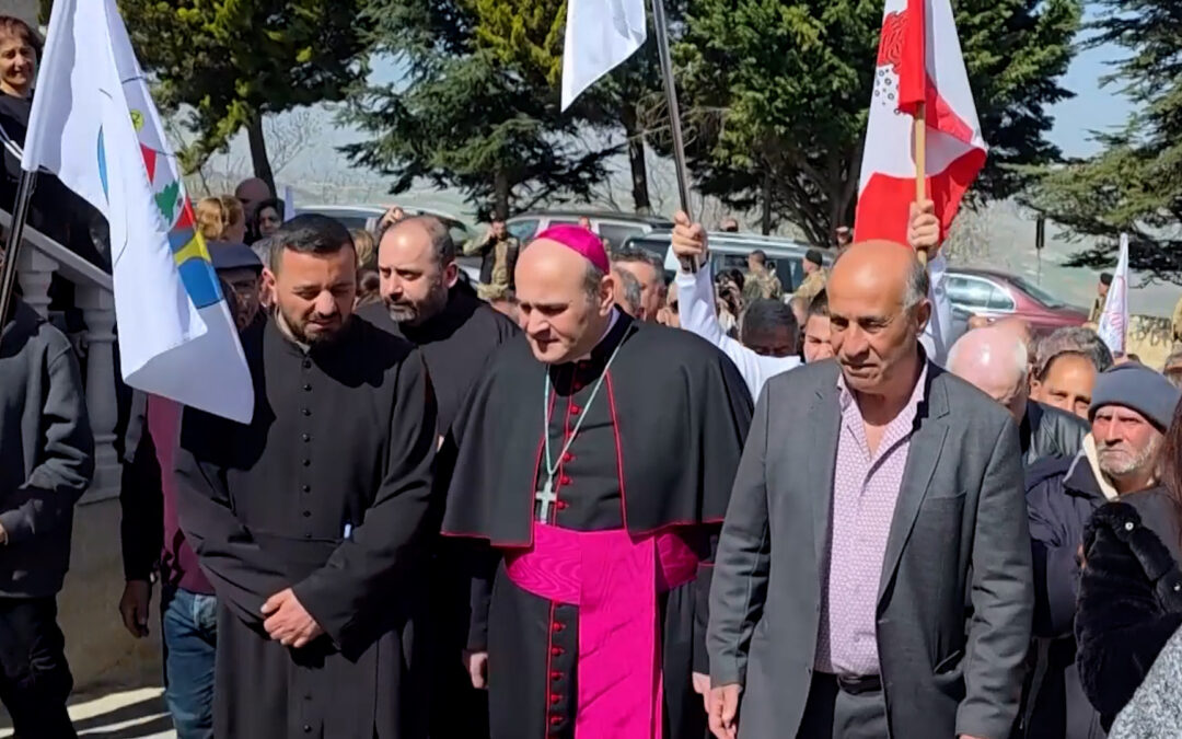 Vatican envoy visits Lebanese church after priest killed in shelling