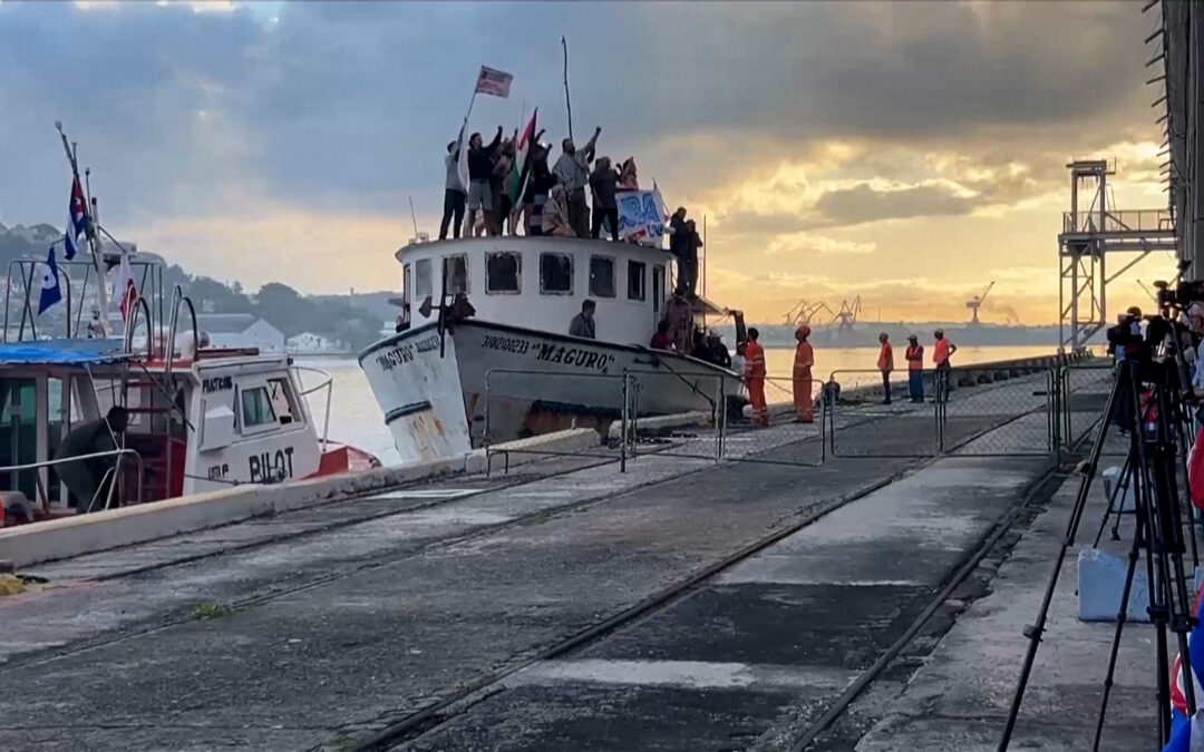 Aid flotilla reaches Cuba amid US oil blockade and blackouts