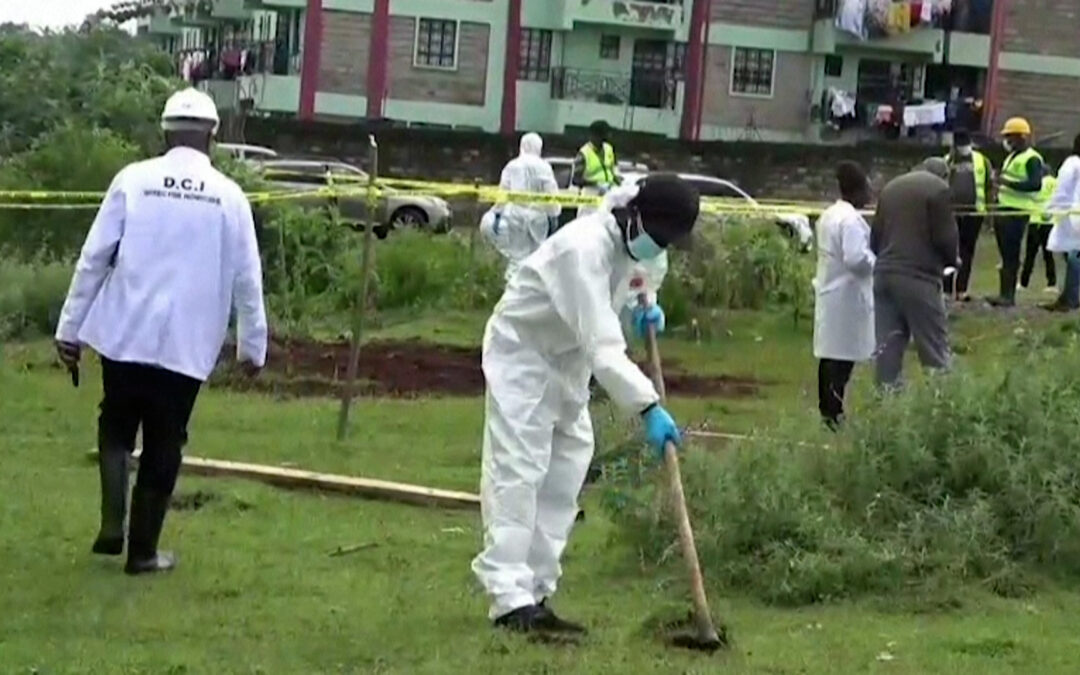 Dozens of bodies including children exhumed from mass grave in Kenya