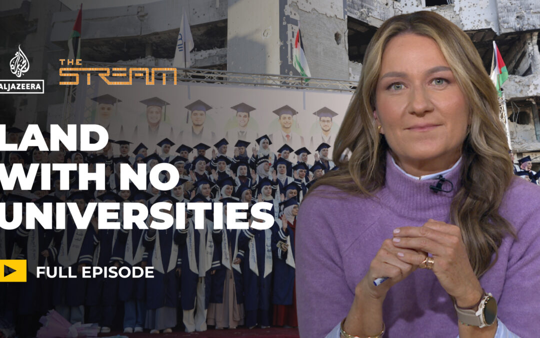 How can students in Gaza continue to learn with no universities?