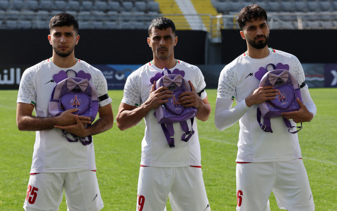 Iran’s football team honours children killed in Minab school airstrike