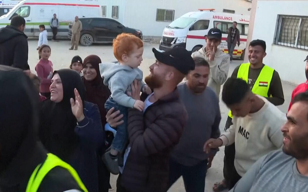 Video: Newborns evacuated from Gaza return as toddlers over two years later