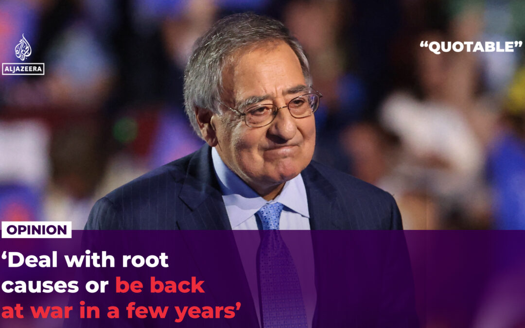 Former US defence chief says more war won’t bring peace to Middle East