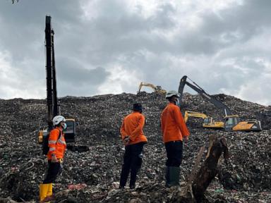 Waste mound collapse at Indonesia’s largest landfill kills at least 5 and leaves several missing