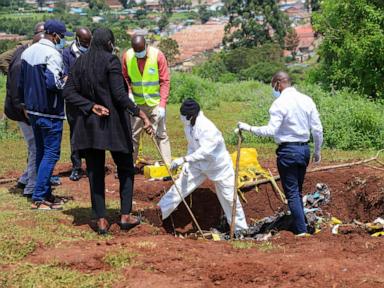 Police in Kenya exhume at least 33 bodies from a mass grave