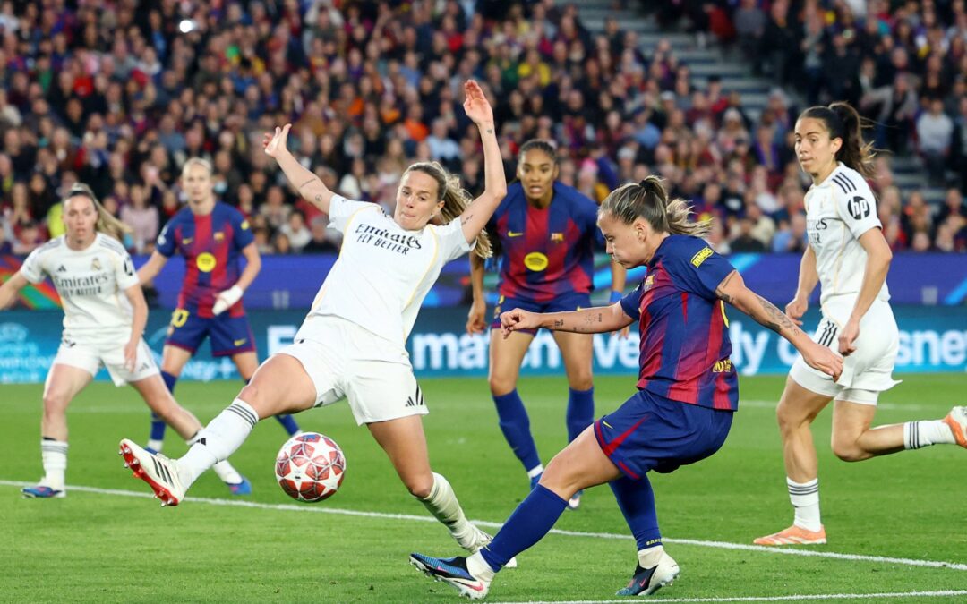 Barcelona thump Real Madrid 6-0 to reach women’s Champions League semifinal