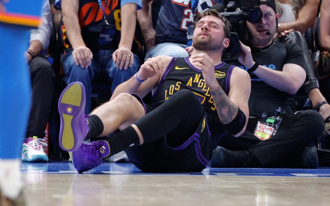 Lakers handed one of heaviest defeats by Thunder and hit by Doncic injury