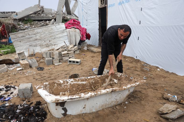 Rubble, mud and hair: How to rebuild a home in Gaza