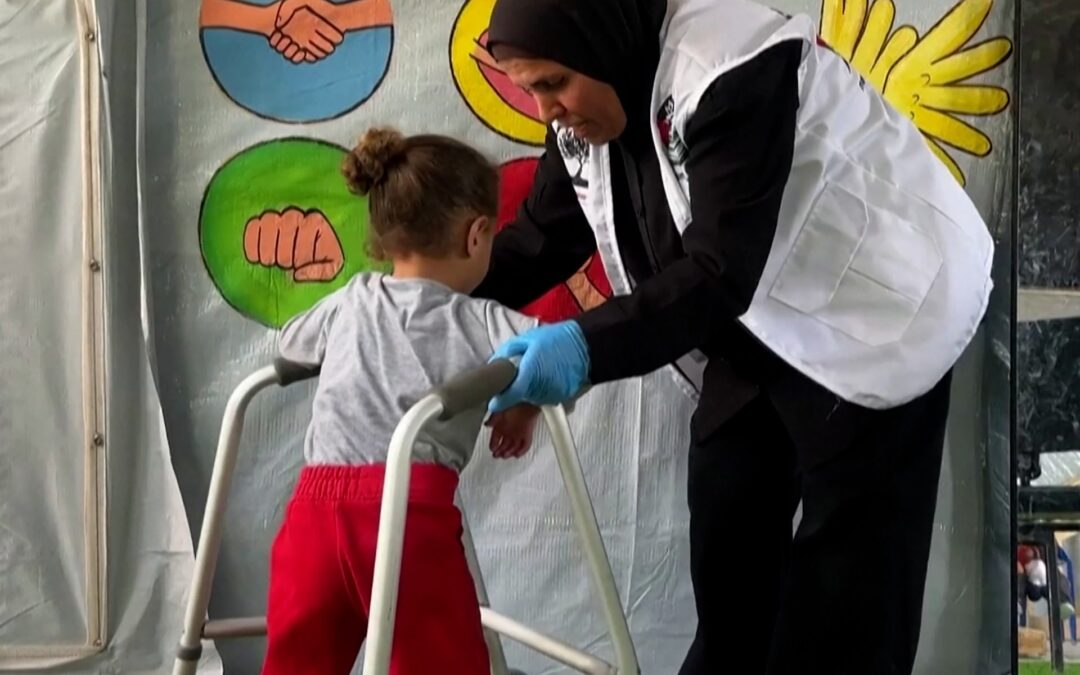 Gaza camp offers children a sense of safety