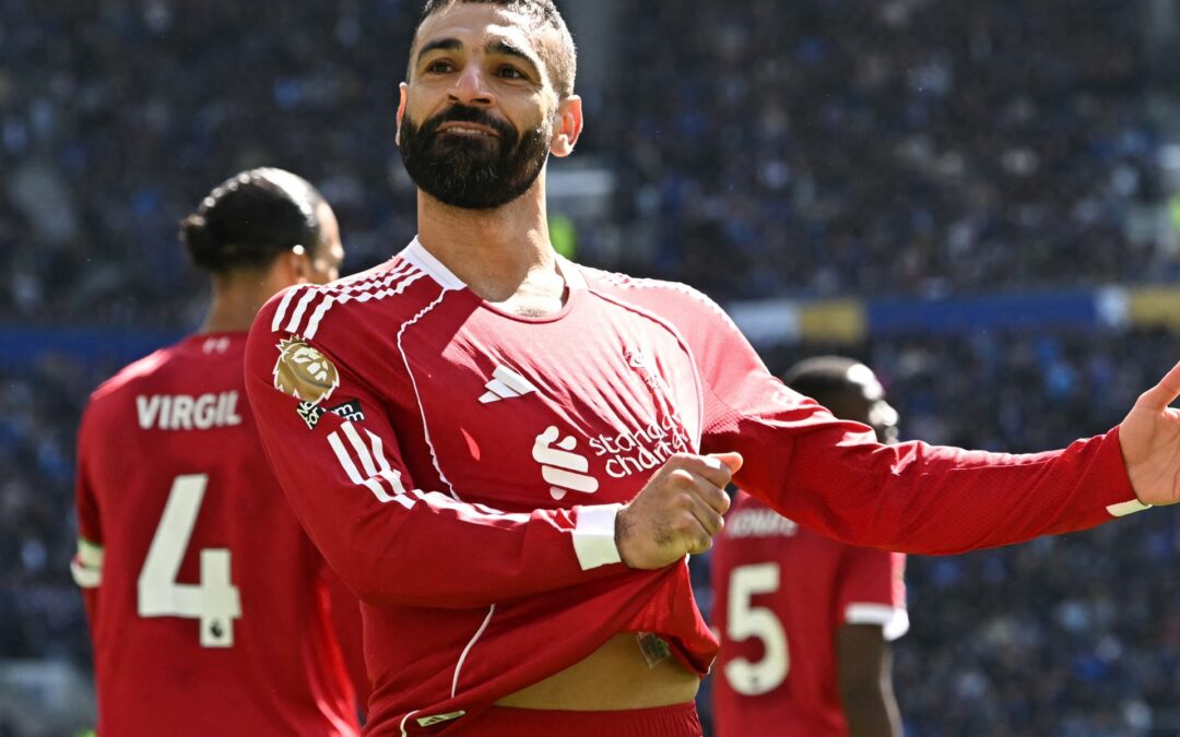 Salah scores in Merseyside derby as Liverpool win to boost European hopes