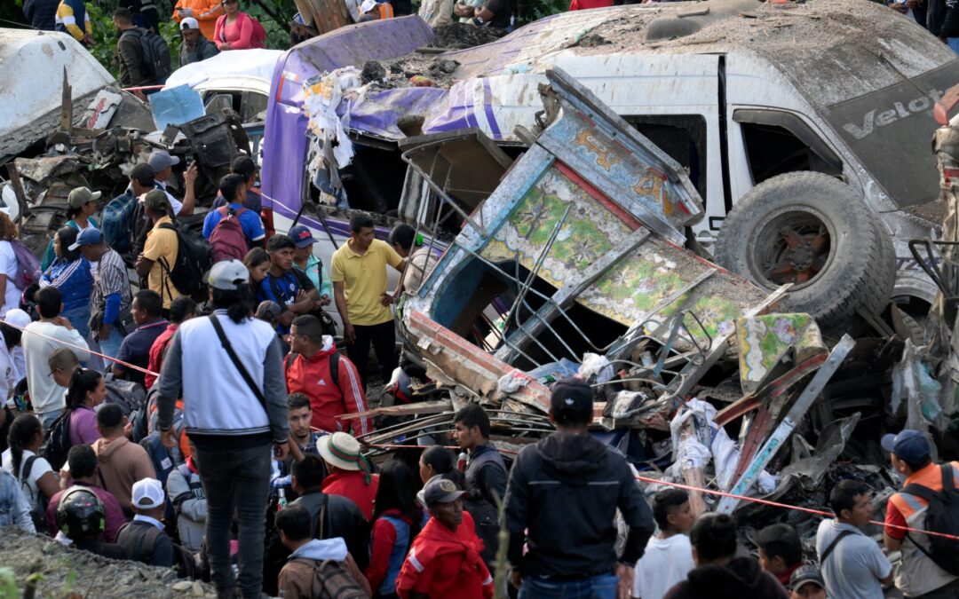 Bomb attack on Colombia highway kills 19 ahead of election