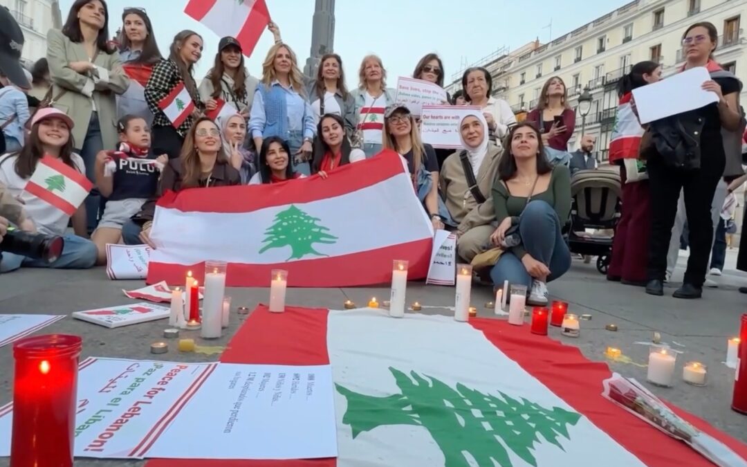 Vigil held in Madrid for victims of Israeli strikes on Lebanon