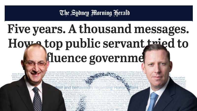 Mike Pezzullo, Mr Briggs, and their conflict of interests