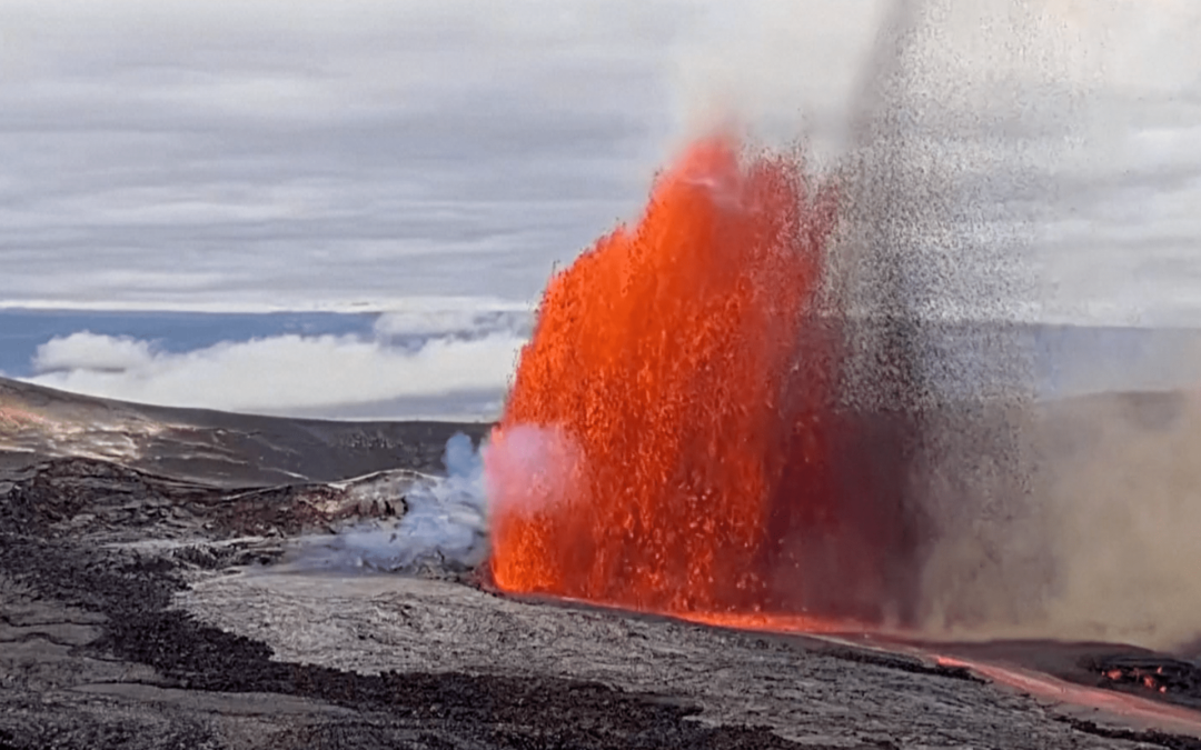 Hawaii’s Kilauea erupts, blasting lava sky-high