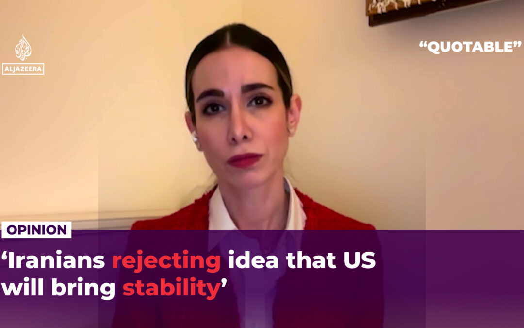 ‘Iranians reject idea that US will bring stability’