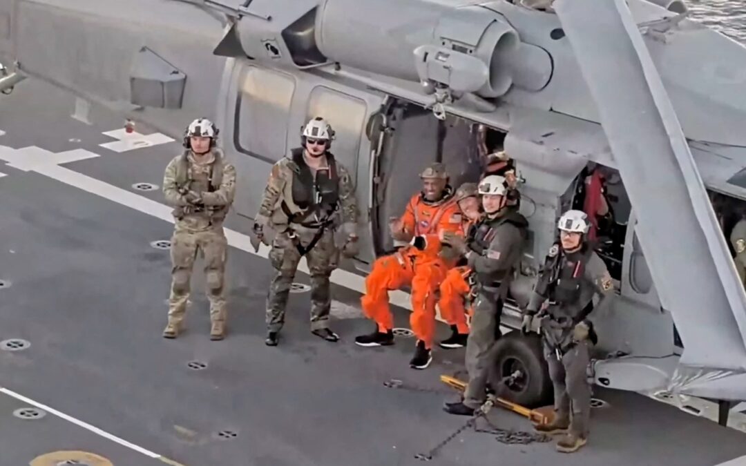 Title: Artemis II astronauts journey back to Earth after Moon mission