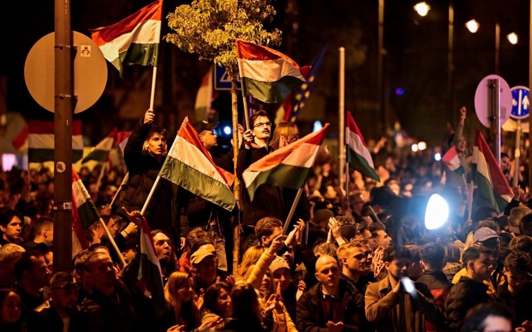 Celebrations in Hungary after Orban ousted in landmark election