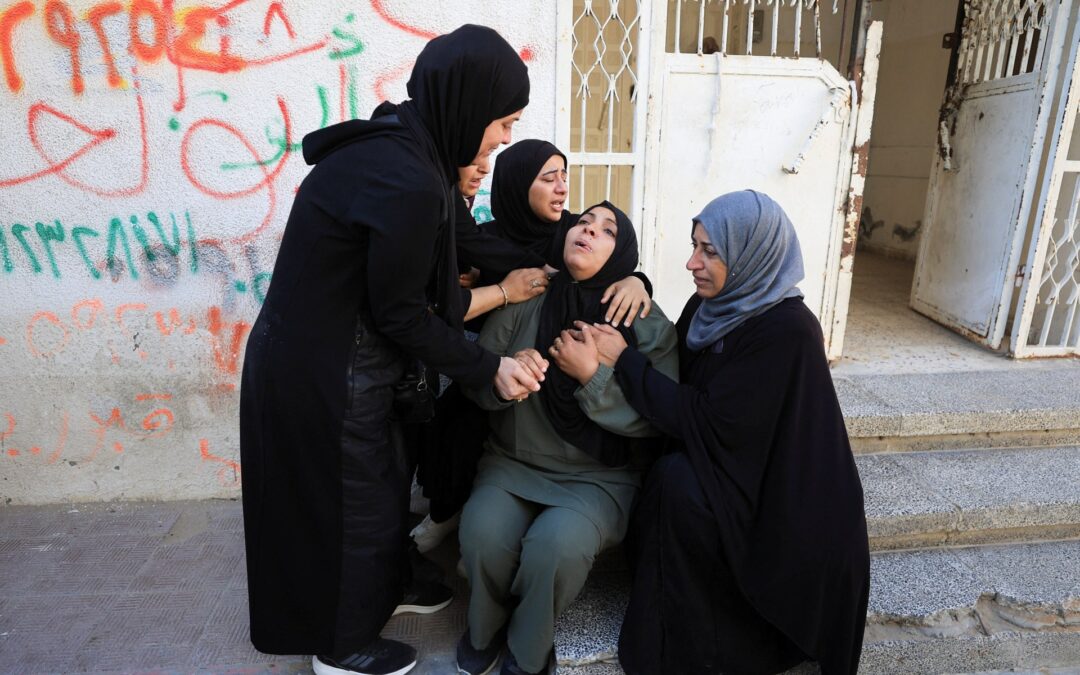 Israeli strike near mosque kills five in Gaza, including three children