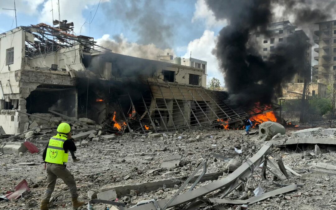 Israeli strike on government building kills Lebanese officers