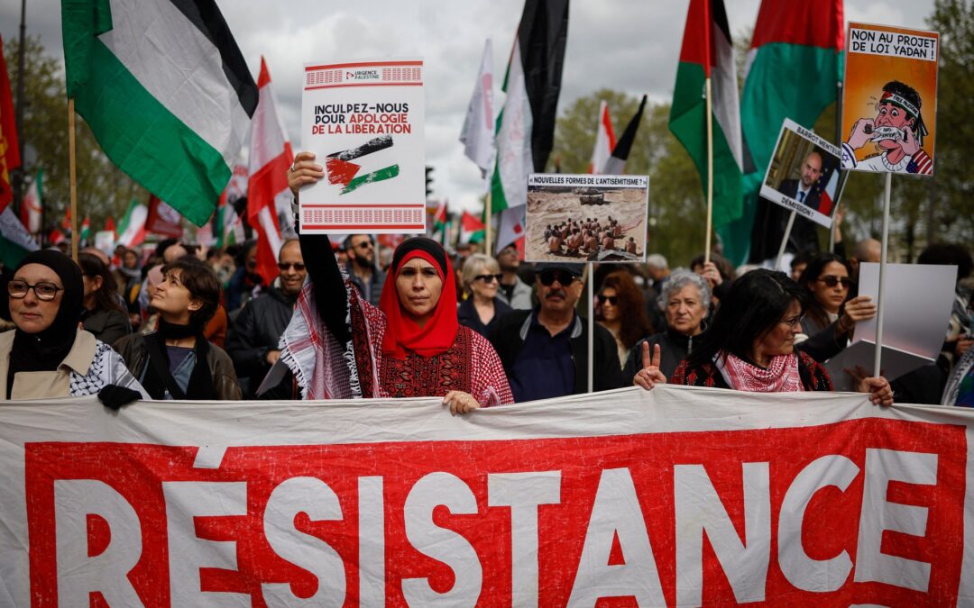 Protesters rally in Paris against ‘liberty-killing’ anti-Semitism bill