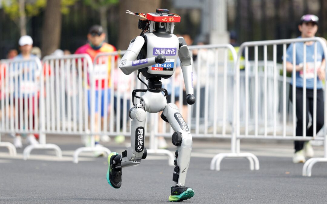Humanoid robots speed past humans in Beijing half-marathon