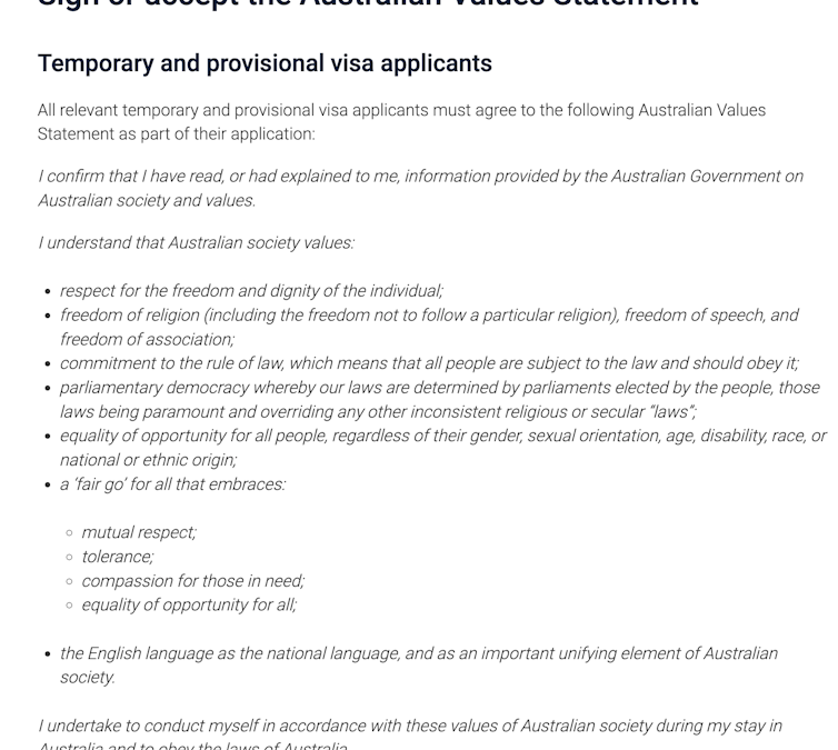 Coalition would toughen scrutiny of migrants’ ‘values’ and wants new assessment of  those from Gaza