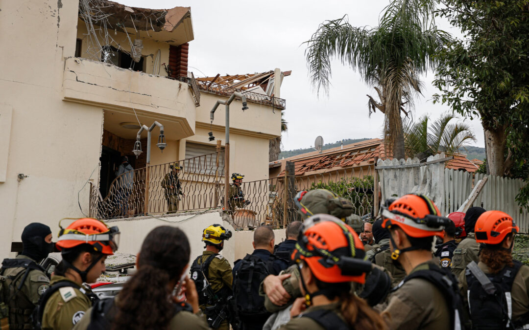Central Israel hit by one of Iran’s largest missile barrages in weeks