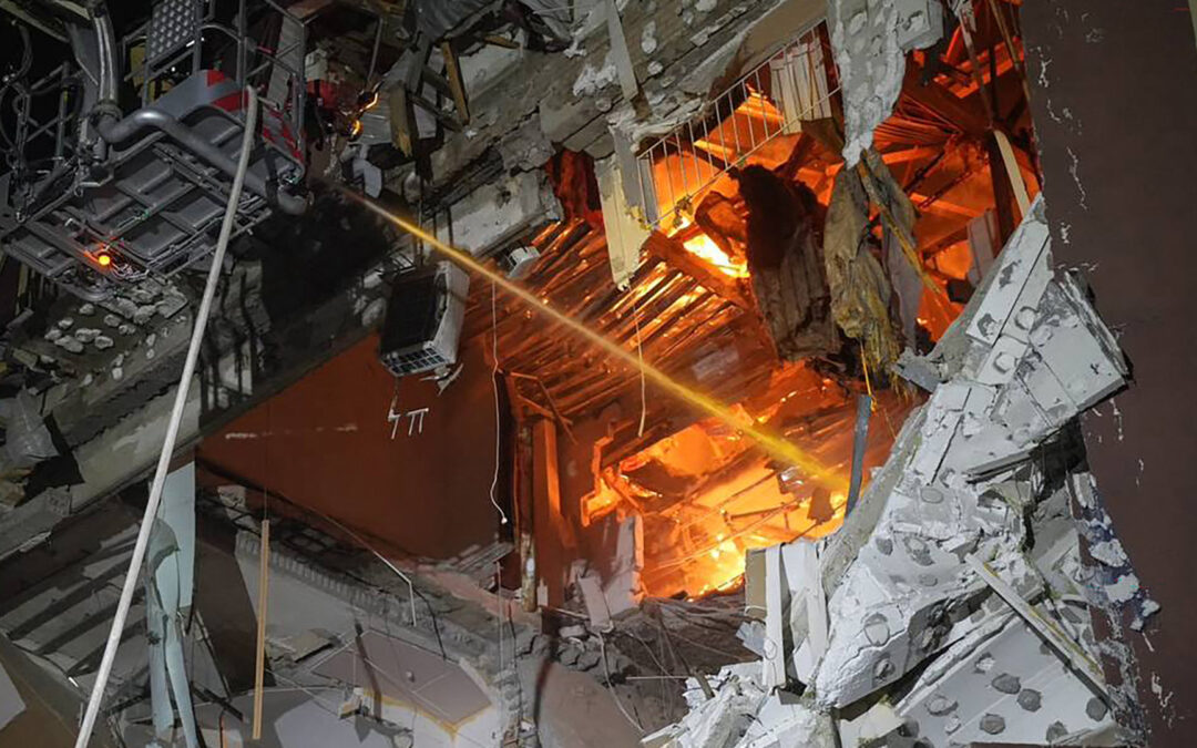 Child rescued from rubble after Russia ramps up strikes on Ukraine