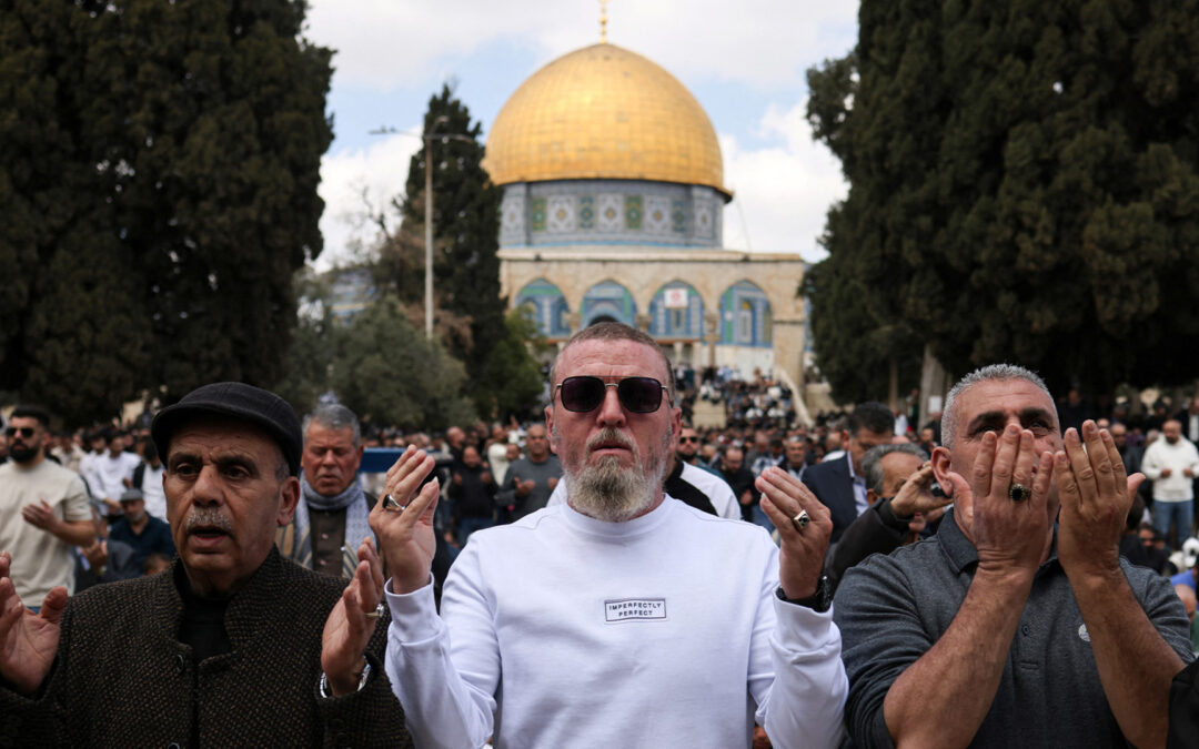 Muslims hold first Friday prayers at Al-Aqsa Mosque after reopening