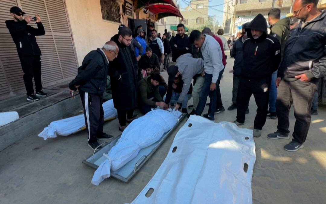 Gaza families mourn loved ones killed in overnight Israeli air strikes