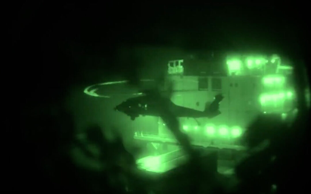 US military releases video of marines seizing Iranian ship