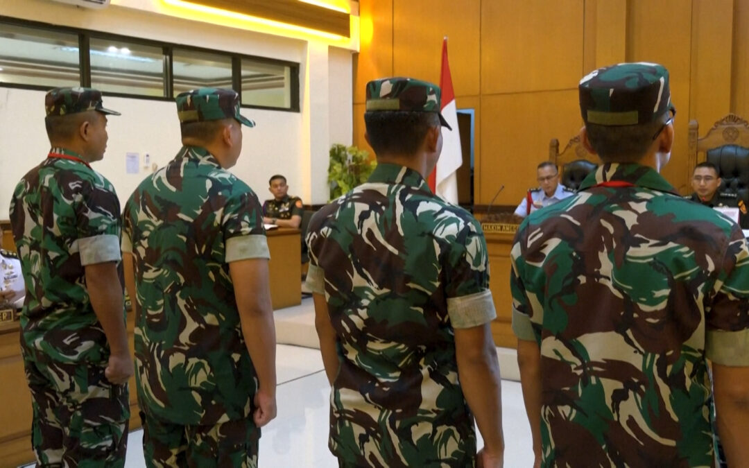 Indonesian soldiers on trial after acid attack on activist