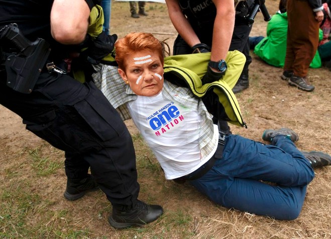 Hanson rehires sacked staffer