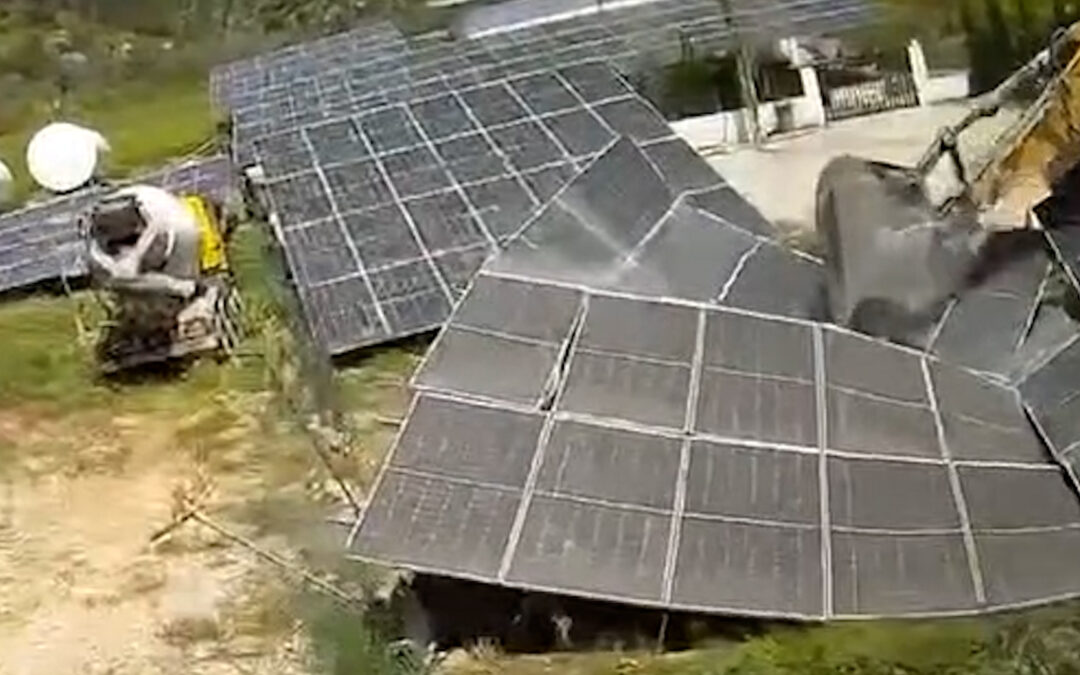 Israel destroys solar panels in south Lebanon