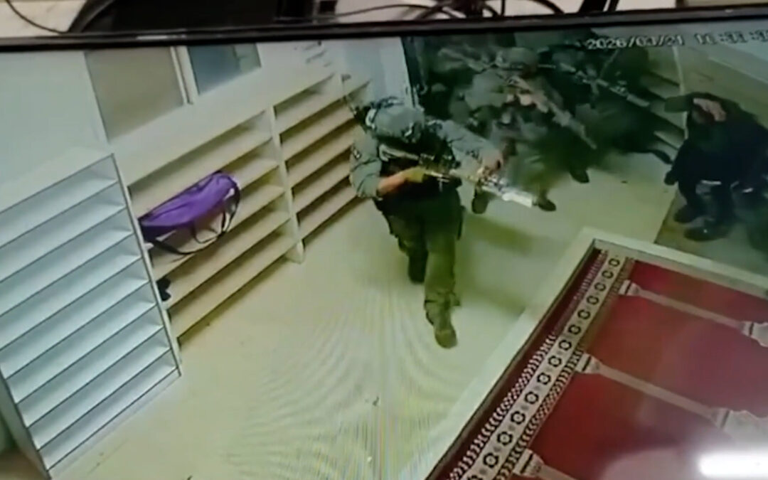 Footage shows Israeli military dog attacking Palestinian man inside mosque