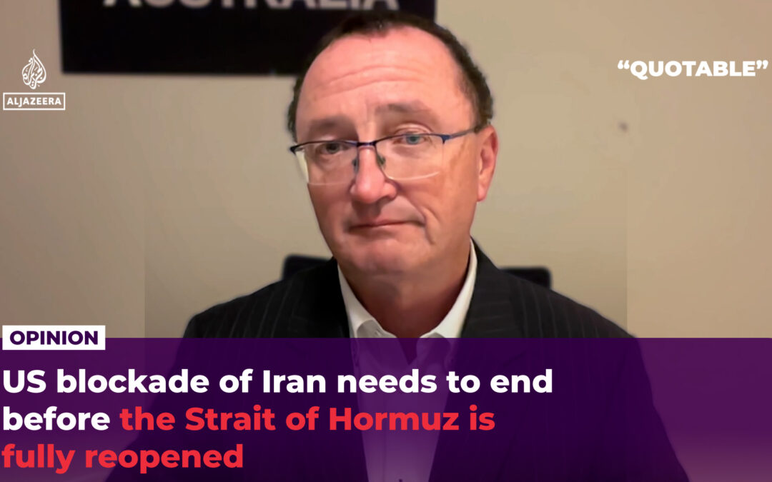 US blockade of Iran needs to end before the Strait of Hormuz is fully reope