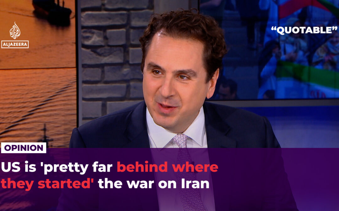 US is ‘pretty far behind where they started’ the war on Iran
