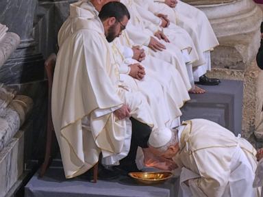 Pope Leo XIV revives the Holy Thursday foot-washing of priests after Francis’s inclusive tradition