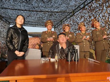 North Korea again tests cluster munitions in a launch observed by Kim