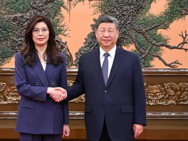 Taiwan’s opposition leader meets China’s Xi Jinping as both sides call for peace