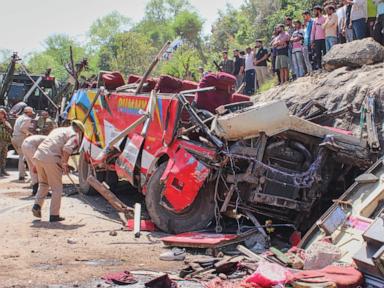 Bus accident in Indian-controlled Kashmir kills 21 people