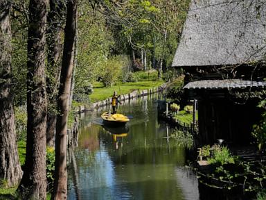In a remote German village, mail is delivered by boat during warmer months