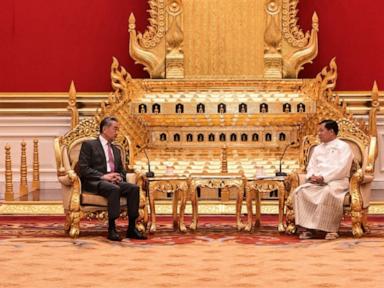 China’s top diplomat meets leader of Myanmar’s military-backed government on regional tour