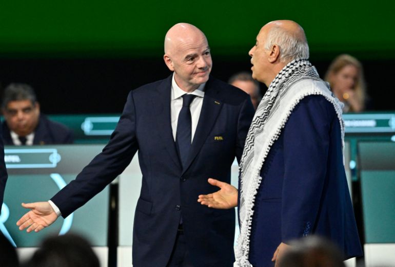 Palestine FA chief hits out at Israel federation VP at FIFA Congress