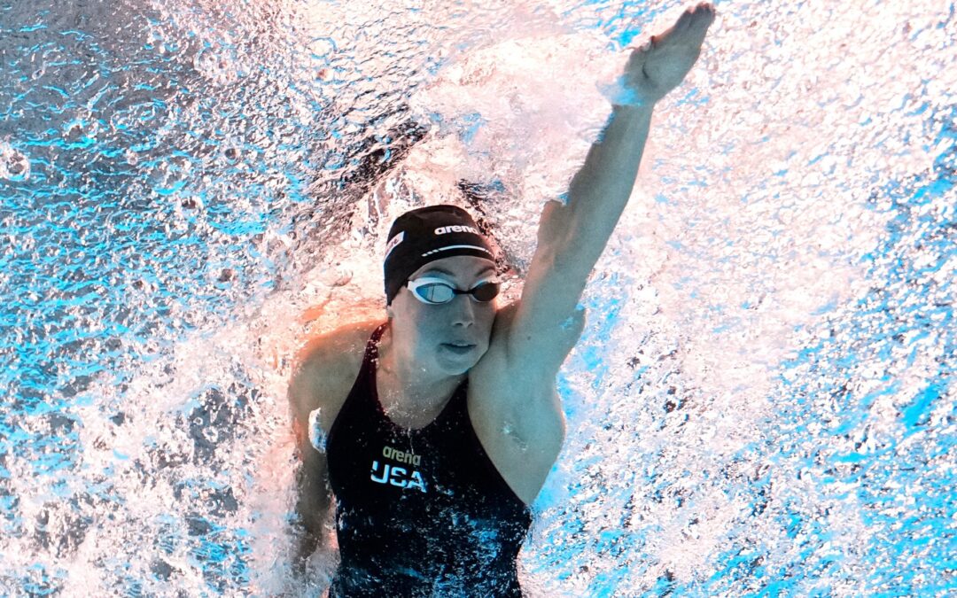 Gretchen Walsh lowers own 100m butterfly world record for fourth time