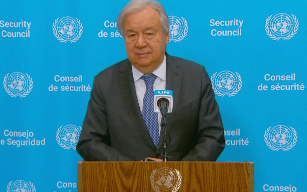 UN chief calls for immediate reopening of the Strait of Hormuz