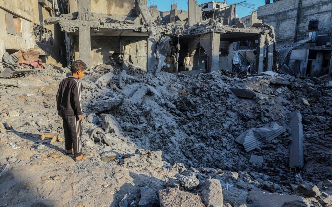 Overnight Israeli strikes on Gaza leave behind heavy destruction