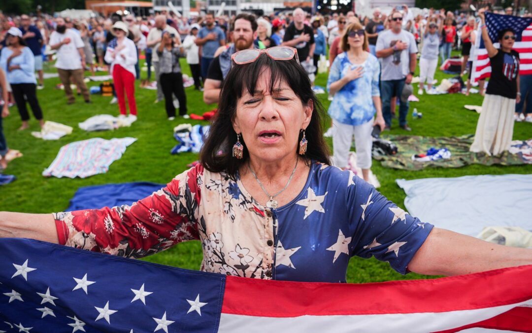 Trump holds prayer rally to ‘rededicate’ US as ‘one nation under God’