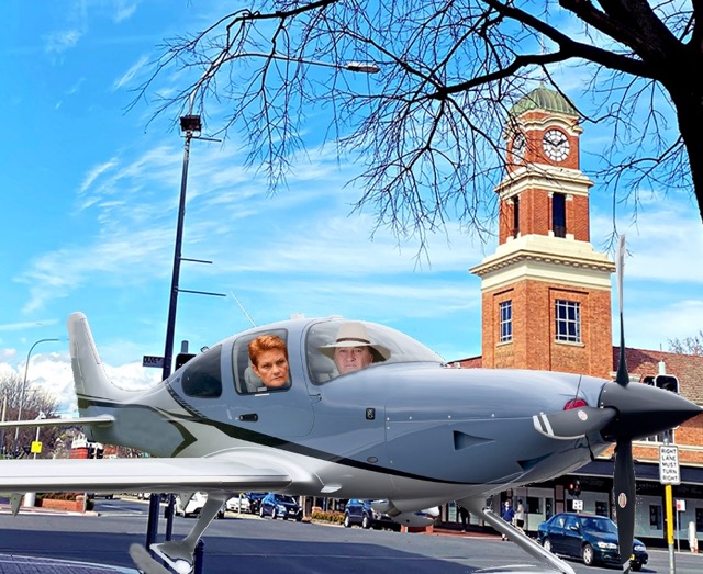 Gina flies to Hanson’s defence