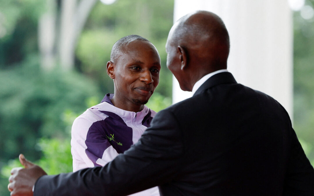 Kenya’s Sawe hailed at State House after historic marathon